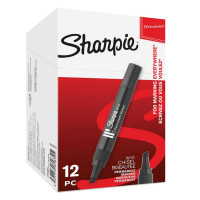 Постійний маркер усічений W10 чорний Sharpie A'12 PAPERMATE S0192654