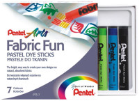 Пастелі тканинні 7 кольорів PENTEL PTS-7