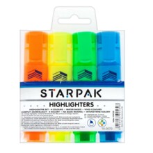 Хайлайтер 4 кольори мікс чохол STARPAK 144720
