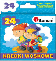 Воскові олівці 24 кольори TITANUM 89320
