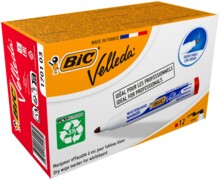 BiC Velleda ecolutionssa 1701 сухий маркер для стирання Червона кругла коробка з 12 наконечниками
