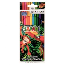 Олівці 12 кольорів Safari STARPAK 216340