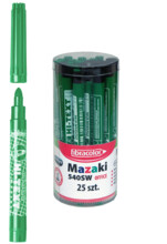 Ручки 1color зелений A'25 ФІБРАКОЛОР 540S25ZL