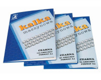 Машинний калька A4 чорний в папці 25 аркушів DELFIN 218820