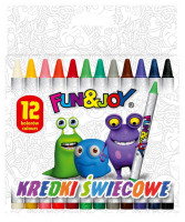 Воскові олівці 12 кольорів FUN&amp;JOY 199868