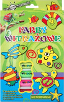 Фарби вітражні 7 кольорів 10, 5 мл з аксесуарами FLAMINGO 201179