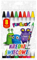 Воскові олівці 8 кольорів FUN&amp;JOY 199869