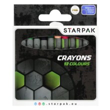 Воскові олівці 12 кольорів Футбол STARPAK 274534