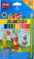Олівець олівець Jumbo 12 кольорів FLAMINGO 205044