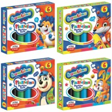 Пластилін 6 кольорів Bambino MAJEWSKI 001727