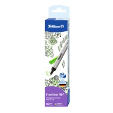 Pelikan Fineliner 96 0, 4 мм 10 ш світло-зелений тонкий примірник