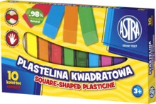 Пластилін 10 кольорів квадрат ASTRA 303115006