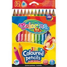 12kol/180 Джамбо Трикутні олівці Colorino Kids PATIO 6058 04