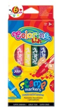 Штампові ручки 2-сторонні 6 кольорів Colorino Kids PATIO 732040 04