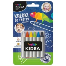 Kidea 6-кольорові олівці для обличчя DERFORM KDT6KA