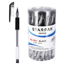 Гель-ручка 0, 5 чорна трубка A'36 STARPAK 141017