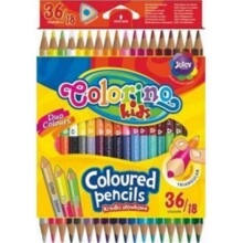 2-сторонні олівець олівці 36kol/180 трикутний Colorino Діти ПАТІО 68512