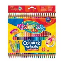 2-сторонні олівець олівці 48kol/180 Colorino Kids PATIO 51705