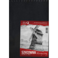 -БЛОК РИС A4/80K 98G ЕСКІЗНИЙ КНИГА СПІРАЛІ КІН