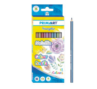 Олівці олівці 12 кольорів металеві трикутні PRIMA ART 399437