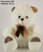 Плюшевий Ведмідь з бантом сидячи 29cm DEEF 02971