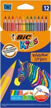 Дитяча смуга еволюції BIC 950522 12 кольорових олівців
