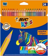 24kol/180 Діти Еволюція Смуга BIC 950525 Олівці