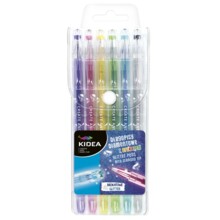 Гель-ручка 6 кольорів Kidea DERFORM DDB6KA Glitter Diamond