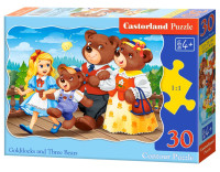 30 штук головоломки, контур Золотоволоска і три ведмеді CASTORLAND B-03716