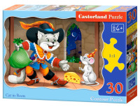 30 штук головоломки, контур кішки в чоботях CASTORLAND B-03730