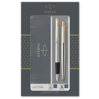 Фонтан ручка + автоматична ручка Jotter сталь GT ПАРКЕР 2093257