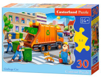 30 штук головоломки, контур сміттєвого автомобіля CASTORLAND B-03778