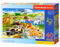 Головоломка 40 Maxi Floor Safari Adventure CASTORLAND B-040322