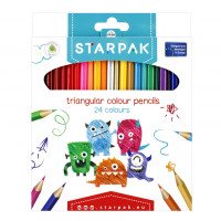 24 кольорові трикутники STARPAK 447728