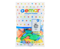PAST BALLOON 10" MIX KOL MACARON OP100 PCS FOL