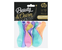 Повітряні кулі Beauty&amp;Charm, макаронний мікс 12"/10 шт. ЦБ-1КМКС