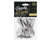 Повітряні кулі Beauty&amp;Charm, платиновий срібний 12"/7 ш B-7LSR