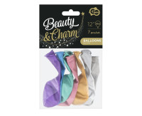 Повітряні кулі Beauty&amp;Charm, платиновий мікс 12"/7 шт. CB-7LMX