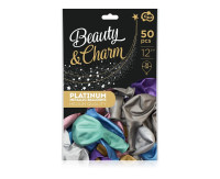 Повітряні кулі Beauty&amp;Charm, Платиновий мікс 12"/50 ш B-LMX5