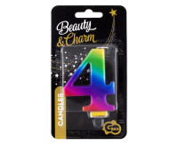 Свічка номер 4, Галактика, 8, 0 см PF-SCG4