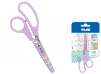Шкільні ножиці MILAN BASIC PASTEL фіолетового кольору, по 1 шт на блістер