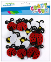 Декоративне повстяне клейове оздоблення Сонечка/Бджоли CRAFT WITH FUN 463741
