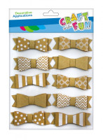 Декоративне паперове оздоблення самоклеючі бантики CRAFT WITH FUN 463862