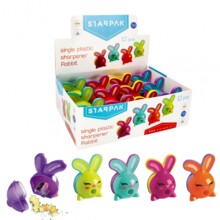 Пластикова точилка одиночна Rabbit дисплей A'12 STARPAK 474120