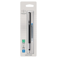 Вектор стандарт авторучка чорний CT M +Картриджі PARKER S0881041