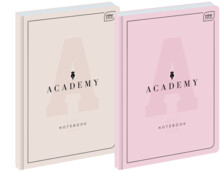 Brulion A4 96 картатих сторінок ACADEMY PASTEL Interprint