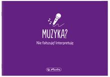 HERLITZ Music A5 Music Notebook 16 аркушів персоналу
