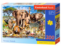 200 штук головоломки Savanna Animals CASTORLAND B-222155