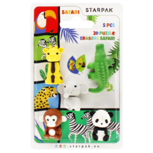 Сафарі 5-ти частинний 3D пазл ластик STARPAK 505318