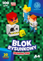 Блок малювання A4/20 білий 100г Піксель AST A'10 КЛАС 106022013